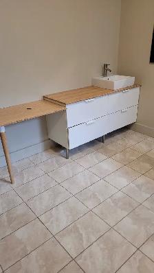 Vanity and faucet