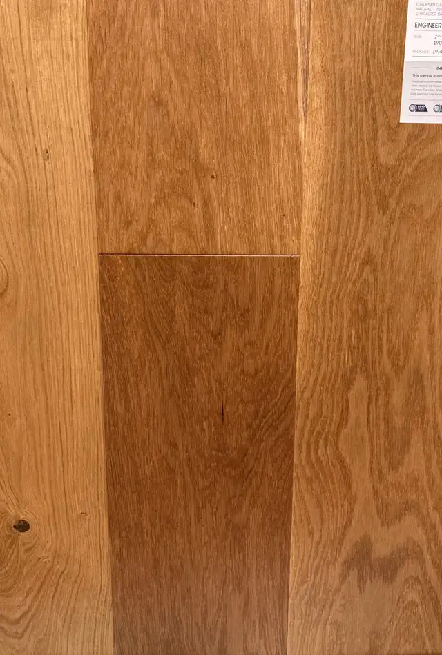 Sale $3.99/sqft European Oak Engineered Flooring 7.5'
