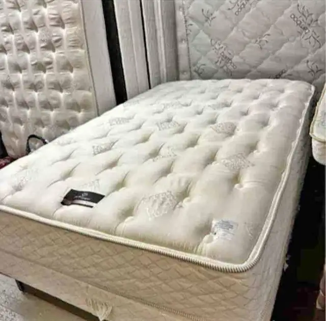 Queen Bed Frame Modern Wooden Look