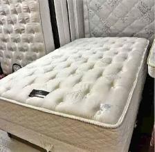 Queen Bed Frame Modern Wooden Look