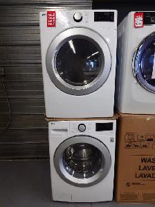 LG '27' White Front Load Washer / Dryer Set on Sale‼️