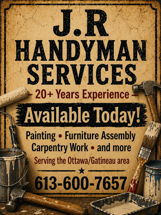 Reliable Handyman at Your Service - Available Today