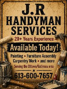 Reliable Handyman at Your Service - Available Today