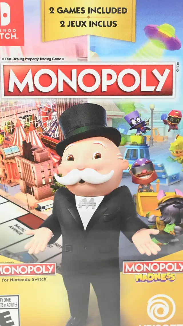 Nintendo switch Game Monopoly USED with case - Photo 3