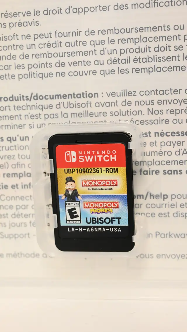 Nintendo switch Game Monopoly USED with case - Photo 7