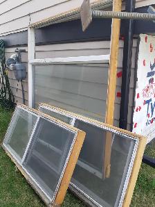 3 free windows-good for green house cottage or shed
