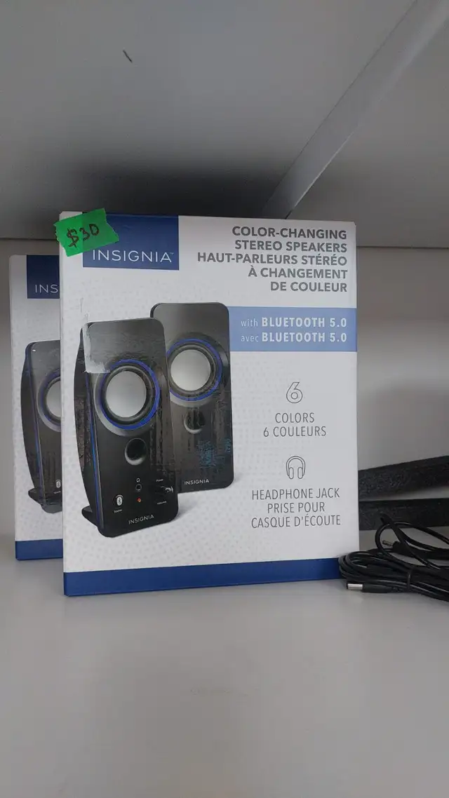 Speaker System - Insignia (NS-2810BT-C) Bluetooth 2.0 Computer