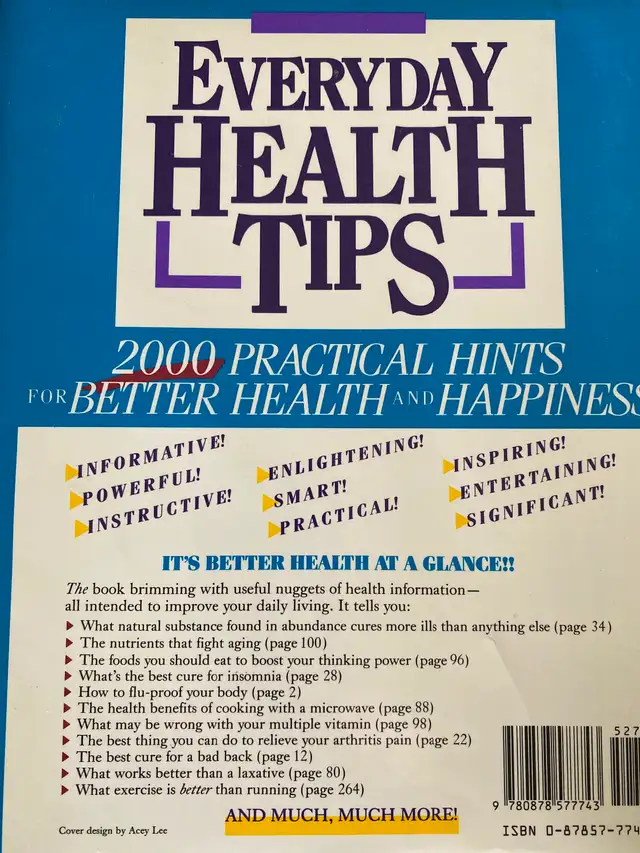 Every day health tips book - Photo 2