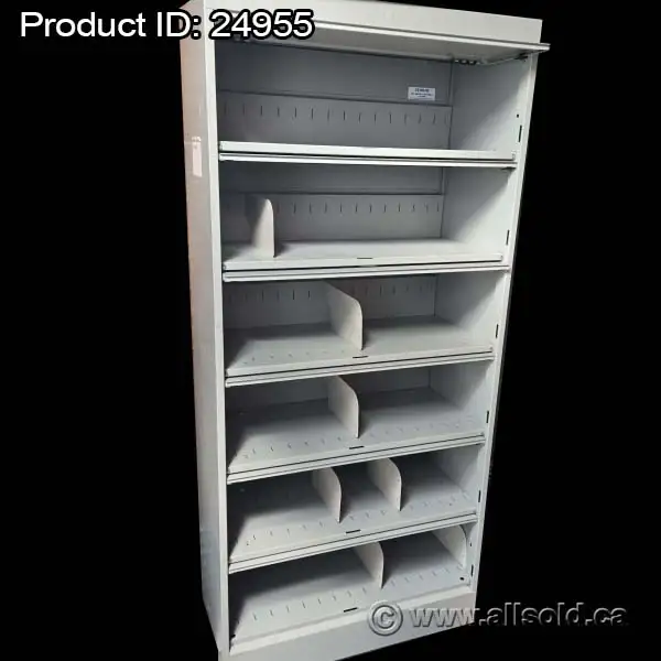 TAB Light Grey 6 Drawer Flip Front Datafile Storage Cabinet