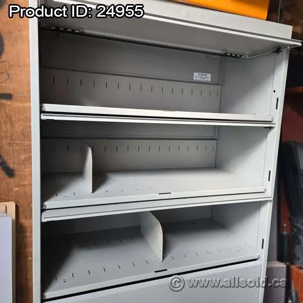TAB Light Grey 6 Drawer Flip Front Datafile Storage Cabinet - Photo 3