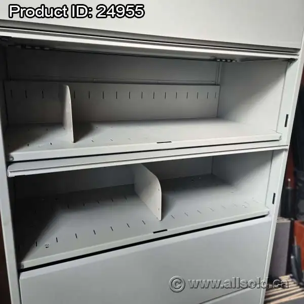 TAB Light Grey 6 Drawer Flip Front Datafile Storage Cabinet - Photo 4