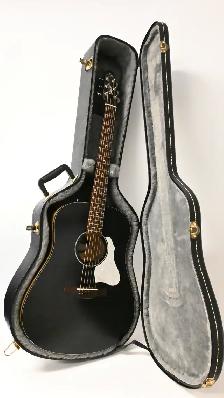 Seagull S6 Classic Black Acoustic-Electric Guitar with hard case