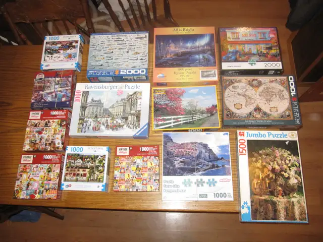 54 JIGSAW PUZZLES USED 1000 PC - Photo 4