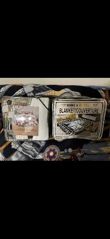 comforter set and mink blanket