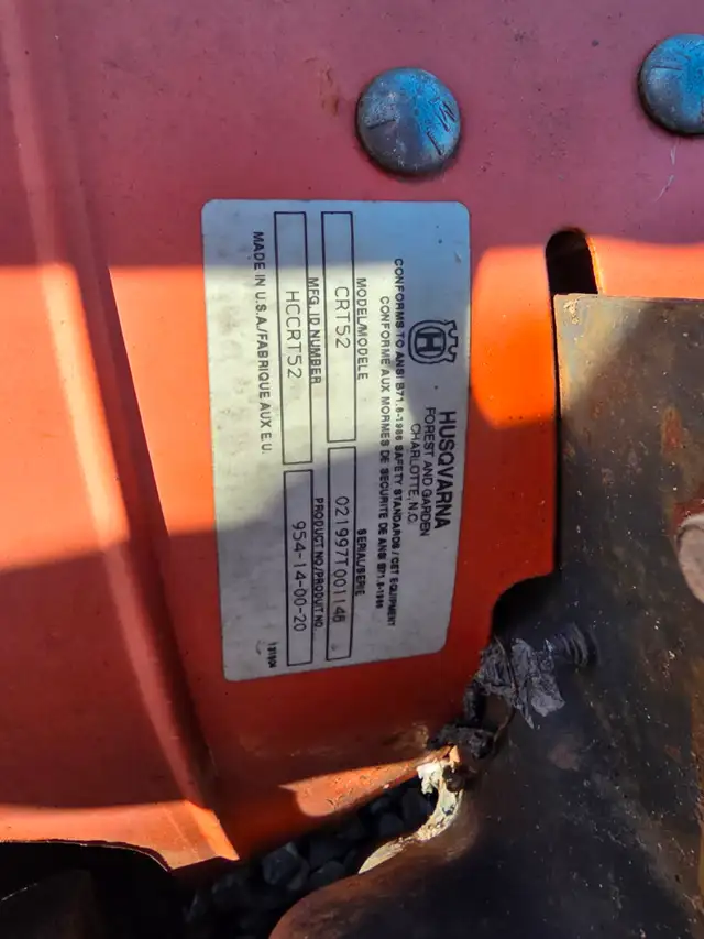 Husqvarna CRT-52 Tiller rear tine $350 firm - Photo 5