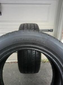 2 tires GENERAL  255/55/R18 all season.