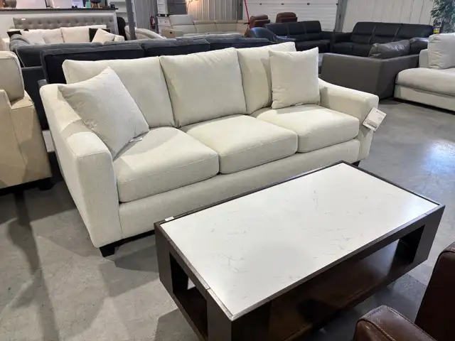 Beige fabric sofa - Photo 2