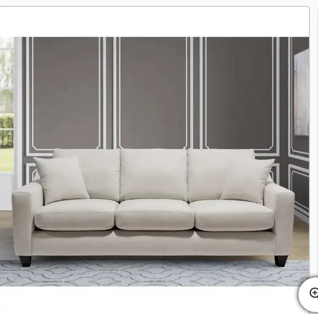 Beige fabric sofa - Photo 4