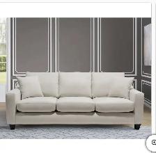Beige fabric sofa - Photo 4
