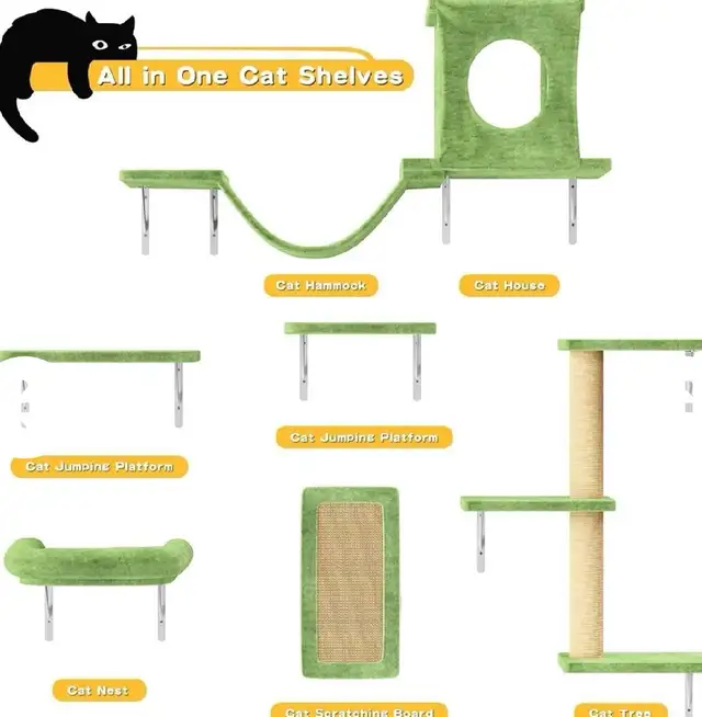 Luxury Cat Wall Furniture Set - Photo 2