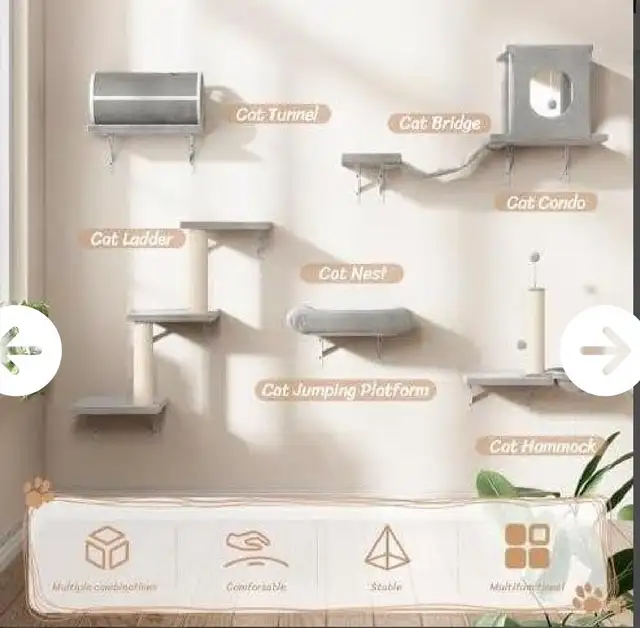 Luxury Cat Wall Furniture Set - Photo 5