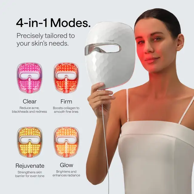 Ulike ReGlow LED Light Therapy Mask, Red Light Therapy - Photo 7