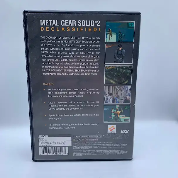 Document of Metal Gear Solid 2 - Photo 2