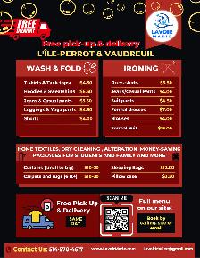 Nettoyage à Sec & Lavage | Dry Cleaning & Laundry