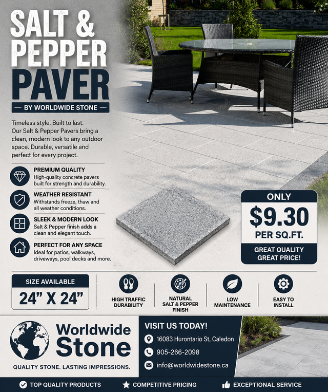 Salt & Pepper Pavers 24x24 – Premium Outdoor Stone