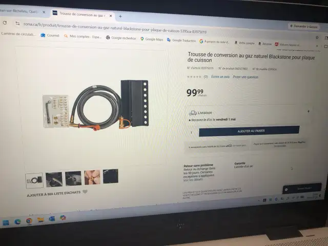 trousse de conversion au gaz naturel