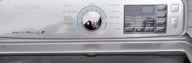 Samsung washer Dryer pair - large size top load, He - Photo 4