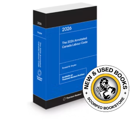 The 2026 Annotated Canada Labour Code Snyder 9781038216069