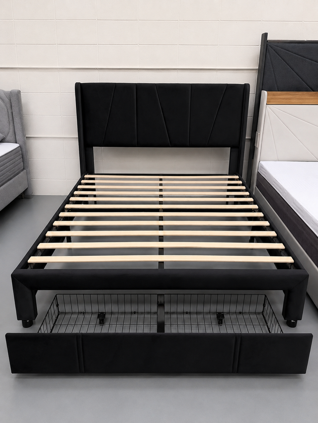 Brand New Queen Velvet Bed Frame! - Photo 2