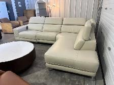 Leather sectional with power seat - Photo 2