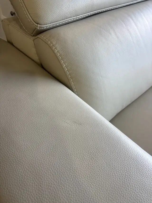 Leather sectional with power seat - Photo 5