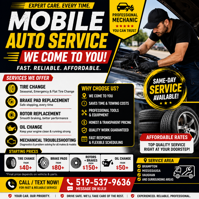 MOBILE AUTO SERVICE IN BRAMPTON | FAST