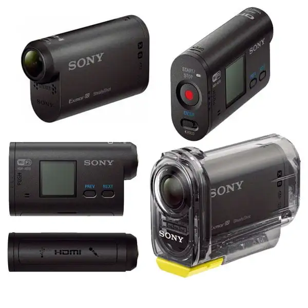 Sony HDR-AS15 Action Camera w/ Accessories and Built-in Wi-Fi