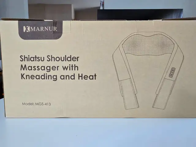 SHIATSU – Neck and Shoulder Massager with Heat – NEW IN BOX - Photo 2