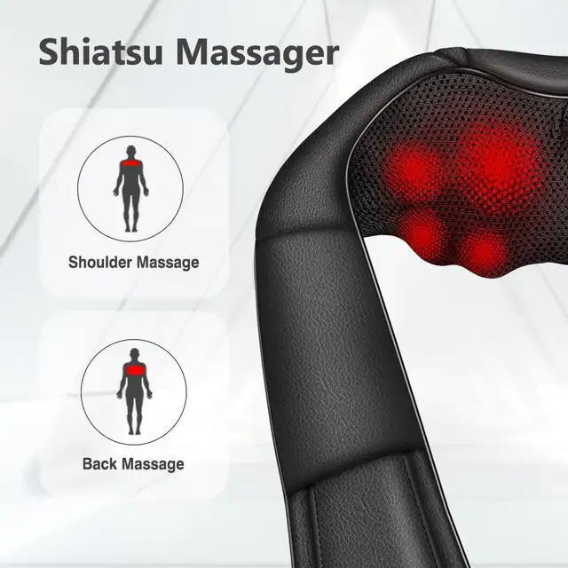 SHIATSU – Neck and Shoulder Massager with Heat – NEW IN BOX - Photo 3