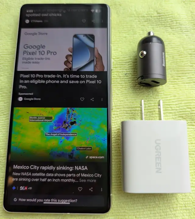 Google Pixel 7 Lemongrass/Green 128GB Bundle Excellent Condition - Photo 10