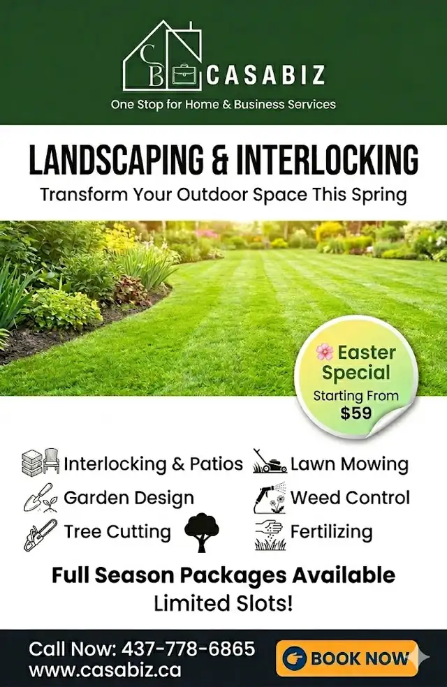 Lawn mowing/flowerbeds