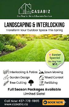 Lawn mowing/flowerbeds