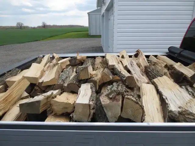 Camp Fire Wood Seasoned Dry $100 A Face Cord Delivered