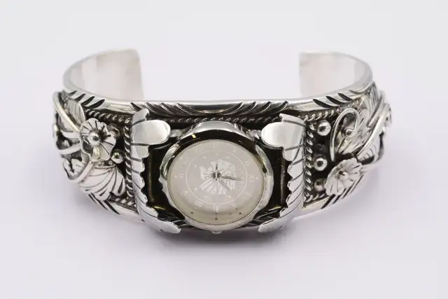 925 NAVAJO STYLE WATCH BAND - Photo 7