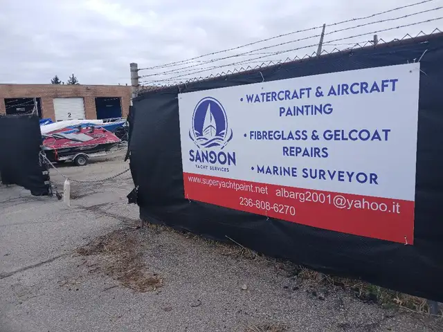 Boats painting shop- Fiberglass & Gelcoat Repair