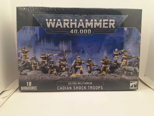 Warhammer 40k NiB OOP Cadian shock Troopers Imperial Guard