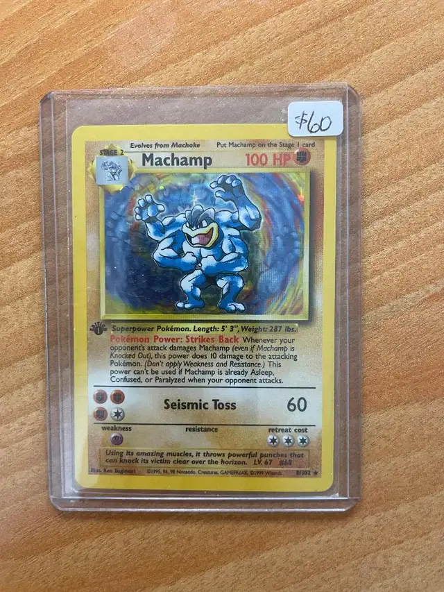 1999 Pokemon 2-Player Starter Set #8 Machamp HOLO R 1st Edition