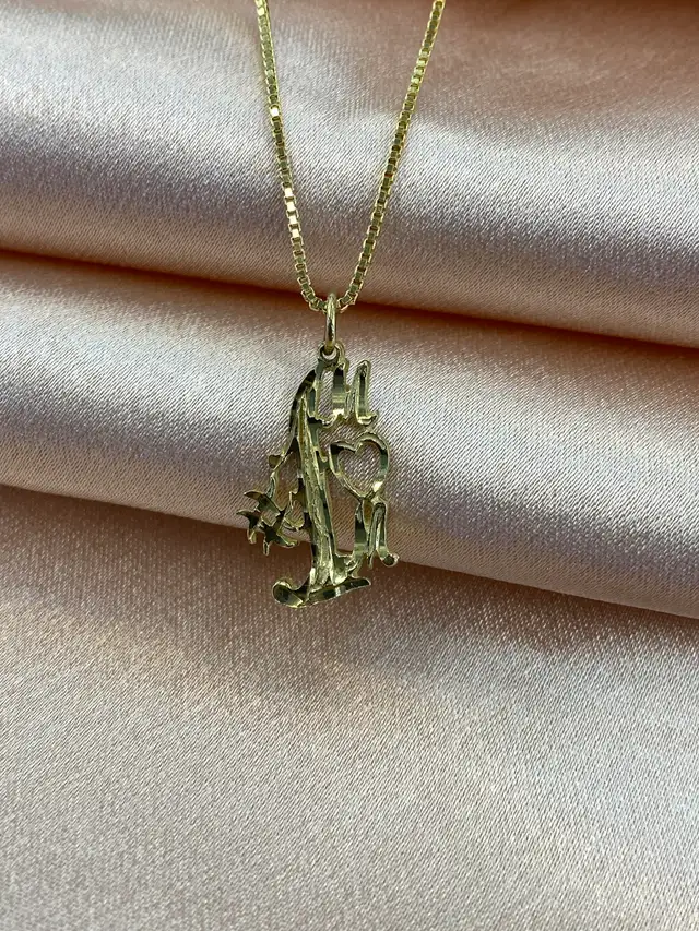 14K #1 Mom Pendant