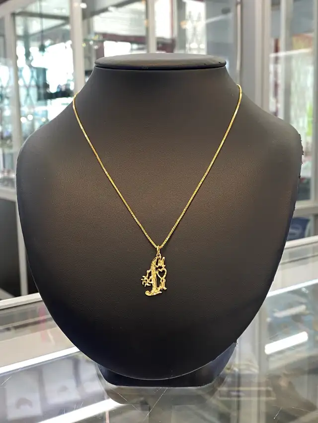 14K #1 Mom Pendant - Photo 2