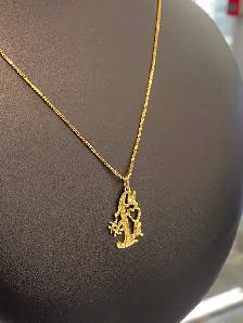 14K #1 Mom Pendant - Photo 4